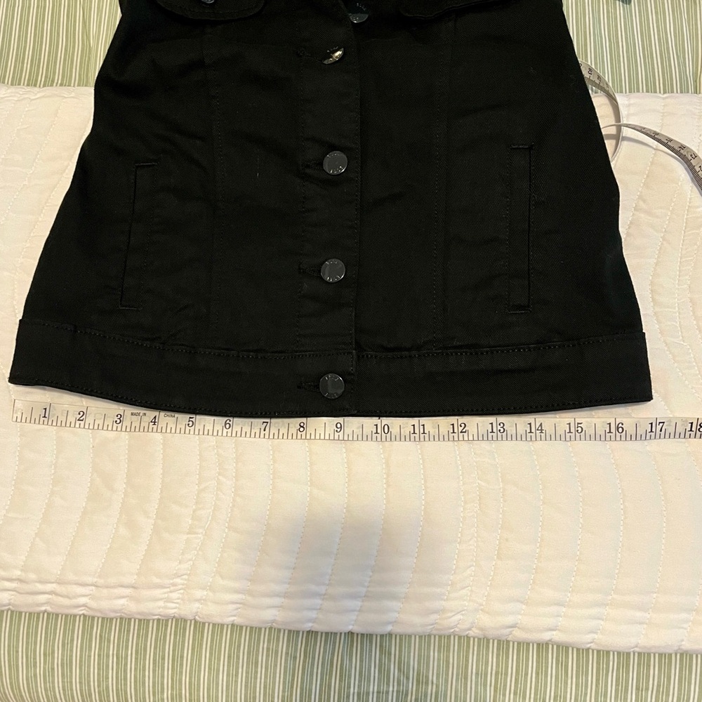 Elle Black Women's Denim Jacket, Small - Picture 8 of 10